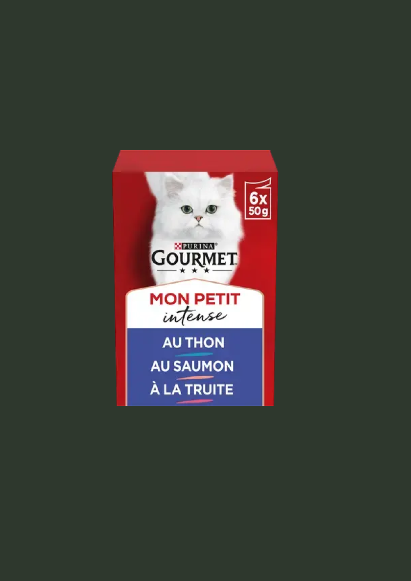 GOURMET® Mon Petit Intense Sélection aux Poissons (Thon, Saumon et Truite)