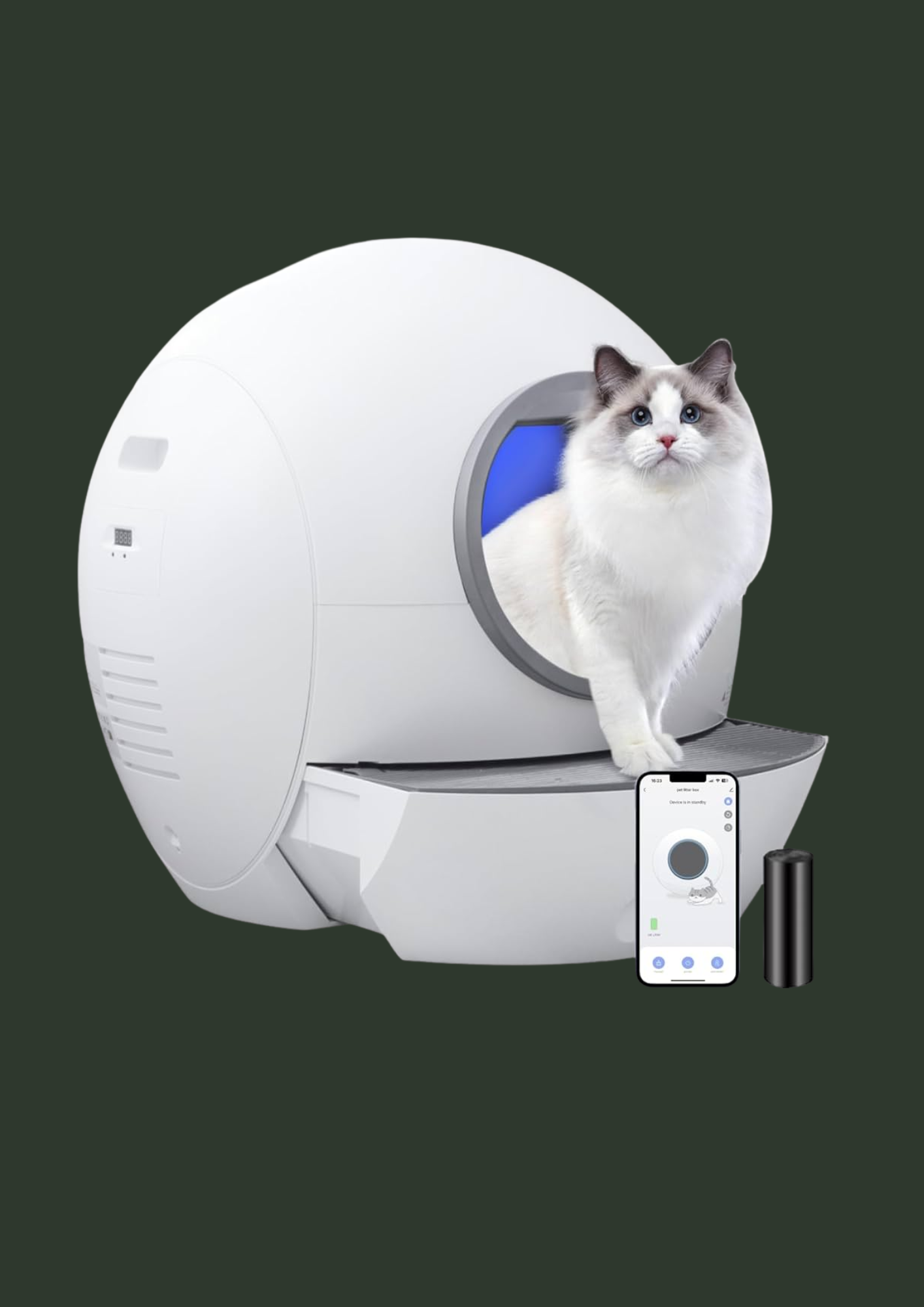 Bac à litiere intelligent pour chat